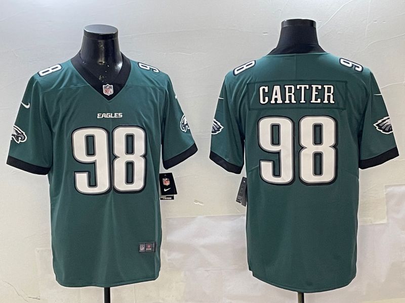 Men Philadelphia Eagles #98 Carter Green Second generation Nike 2025 Limited NFL Jersey style 1->philadelphia eagles->NFL Jersey